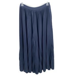 Scotch & Soda Navy Blue Pleated Wide Leg Pants S